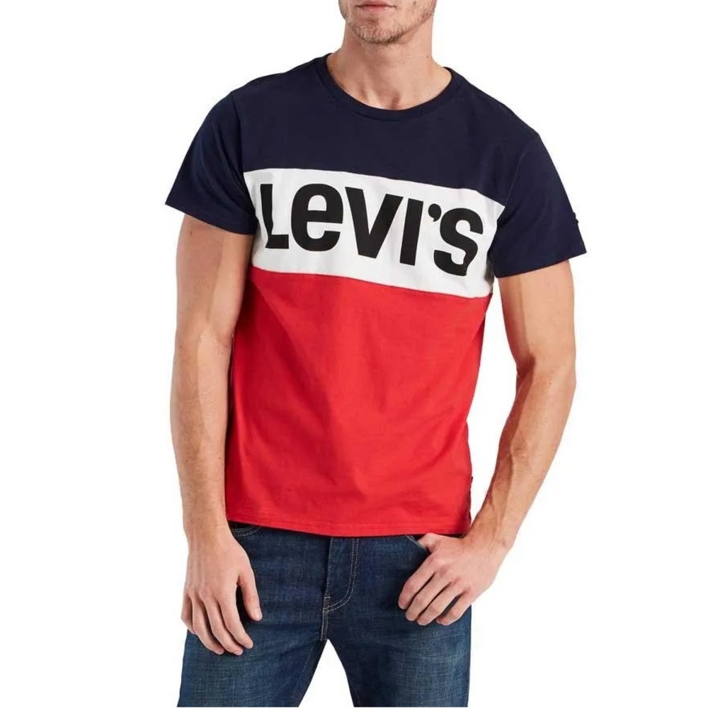 Levi’s Men’s Short Sleeve T-Shirt Logo Spellout Size XL